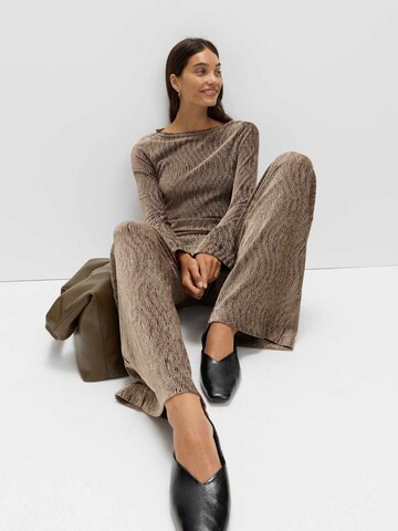 Wide Leg Pantalon Marks & Spencer en marron