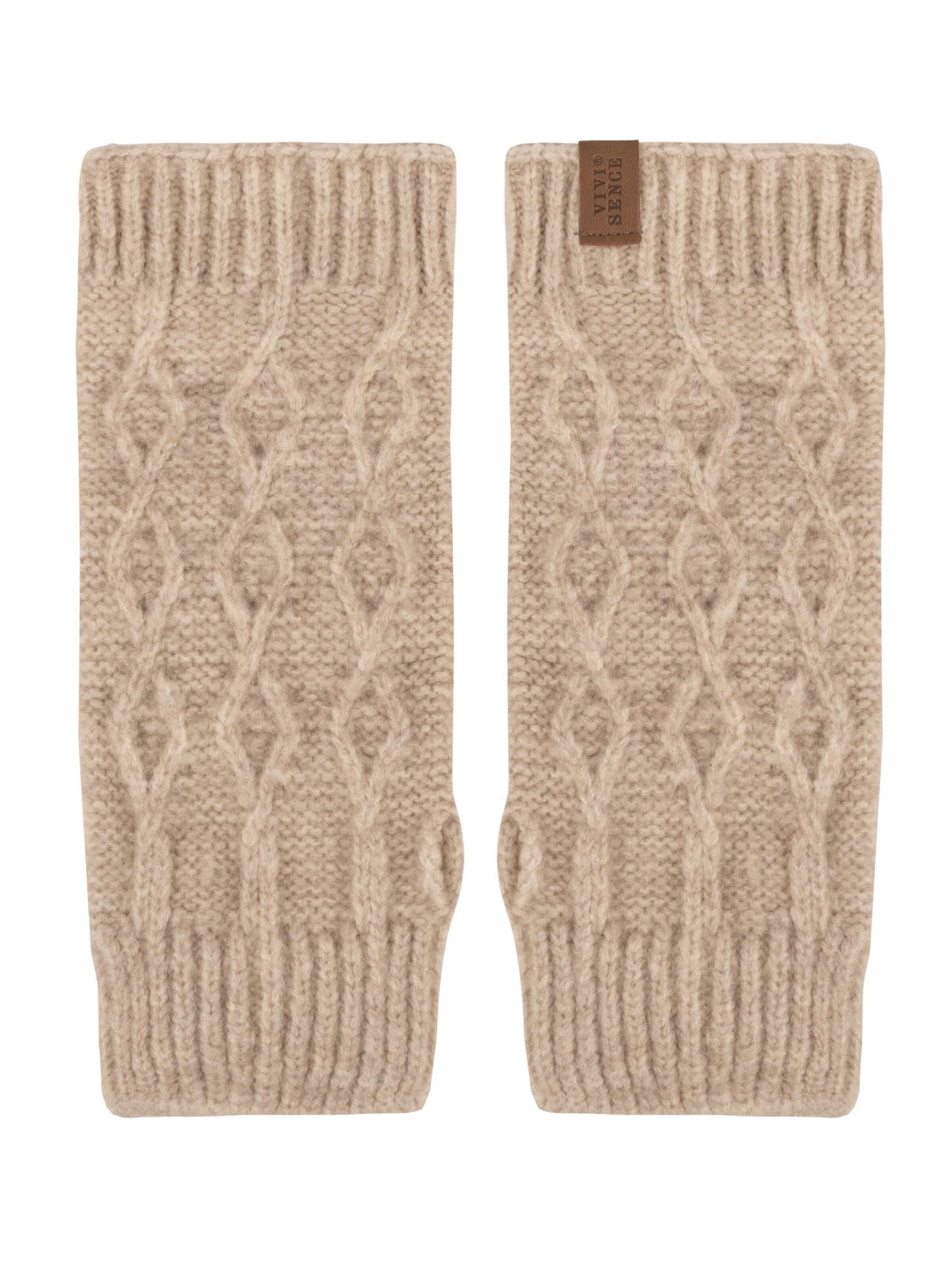 Mitaines '7216' Vivisence en beige : devant