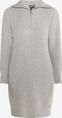 DreiMaster Vintage Knitted dress in Grey: front