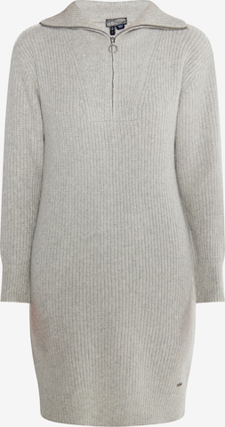 DreiMaster Vintage Knitted dress in Grey: front