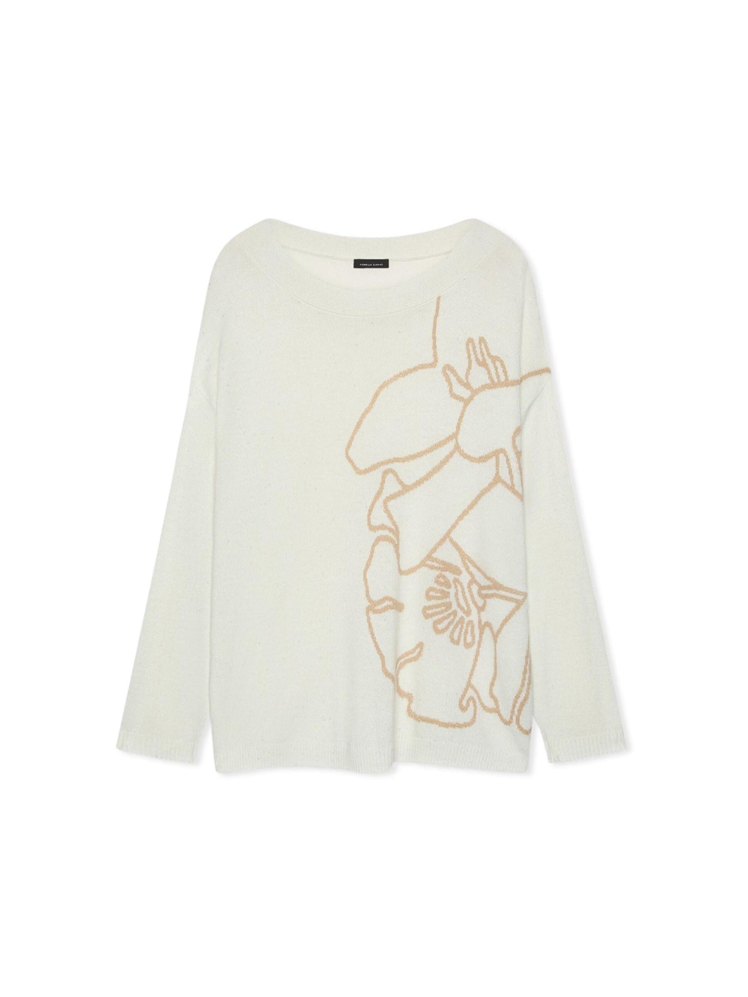 Pullover di Fiorella Rubino in bianco: frontale
