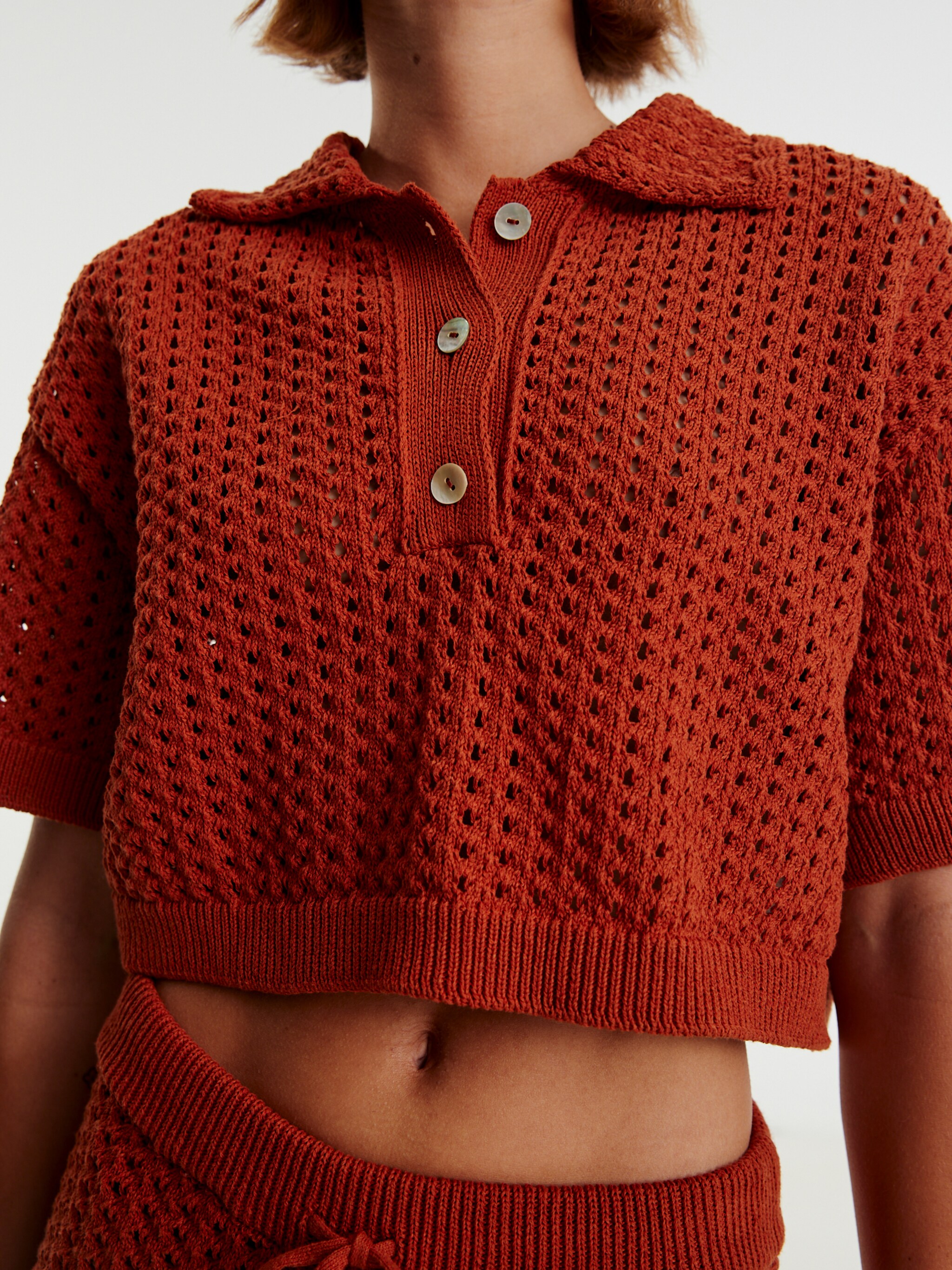 EDITED Produkte Polo Jumper 'Jule' braun