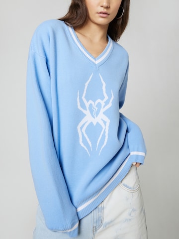 About You x Nils Kuesel Sweater 'Elia' in Blue