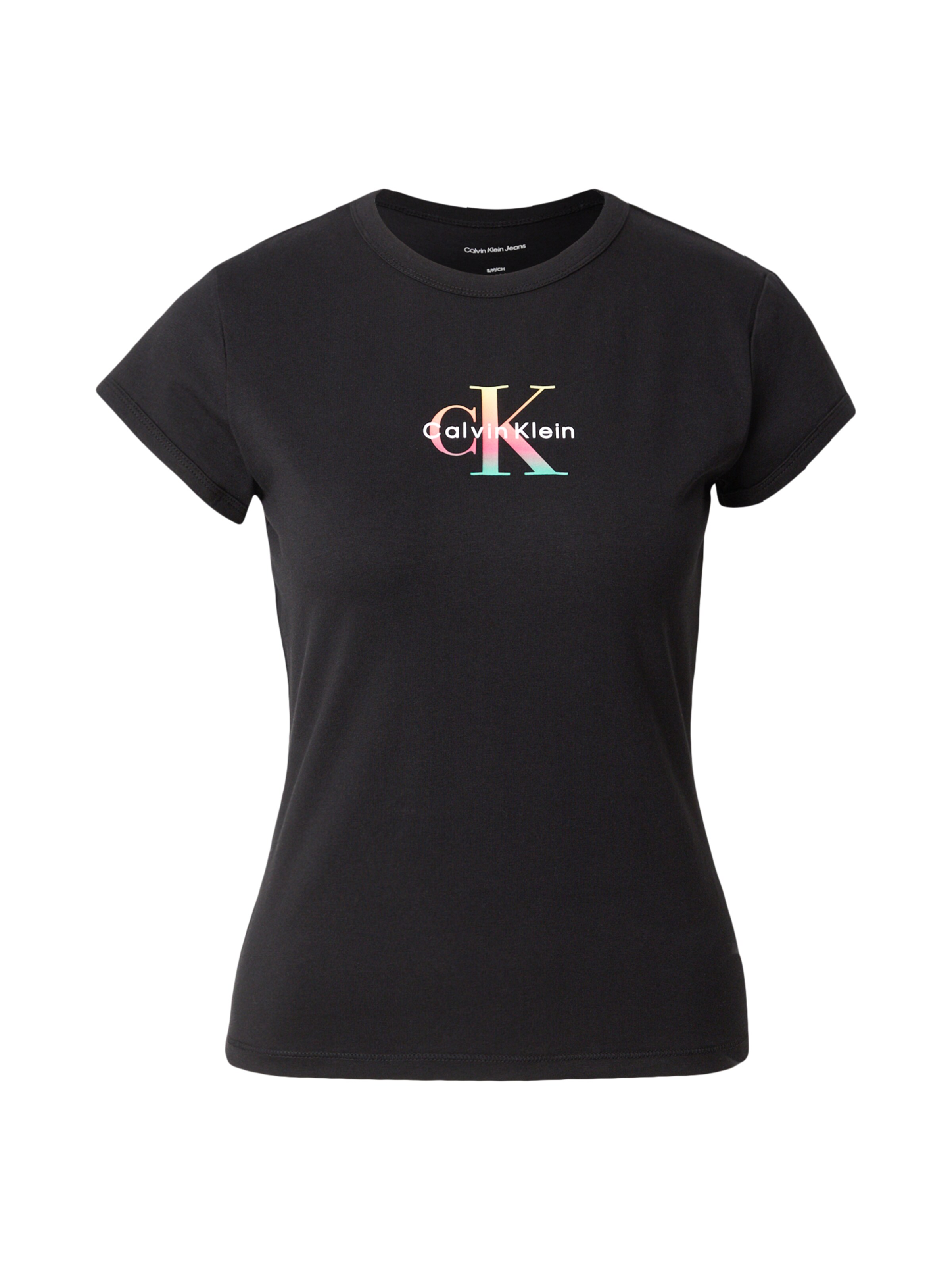 Regular T-shirt 'Pride' Calvin Klein Jeans en noir : devant