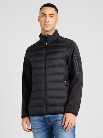 BOSS Between-Season Jacket 'Solana' in Black: front