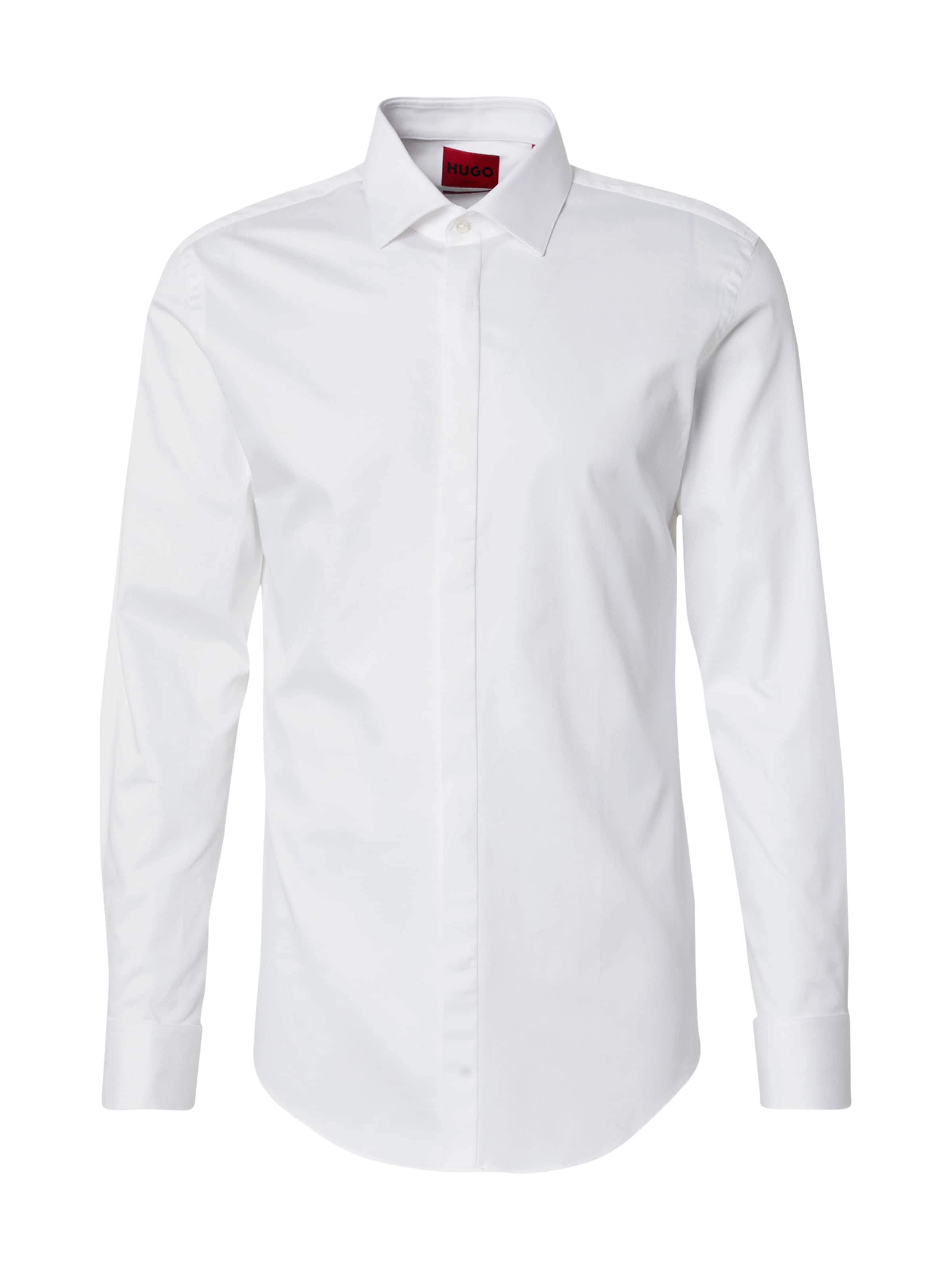 HUGO Regular fit Button Up Shirt 'Kennew' in White: front