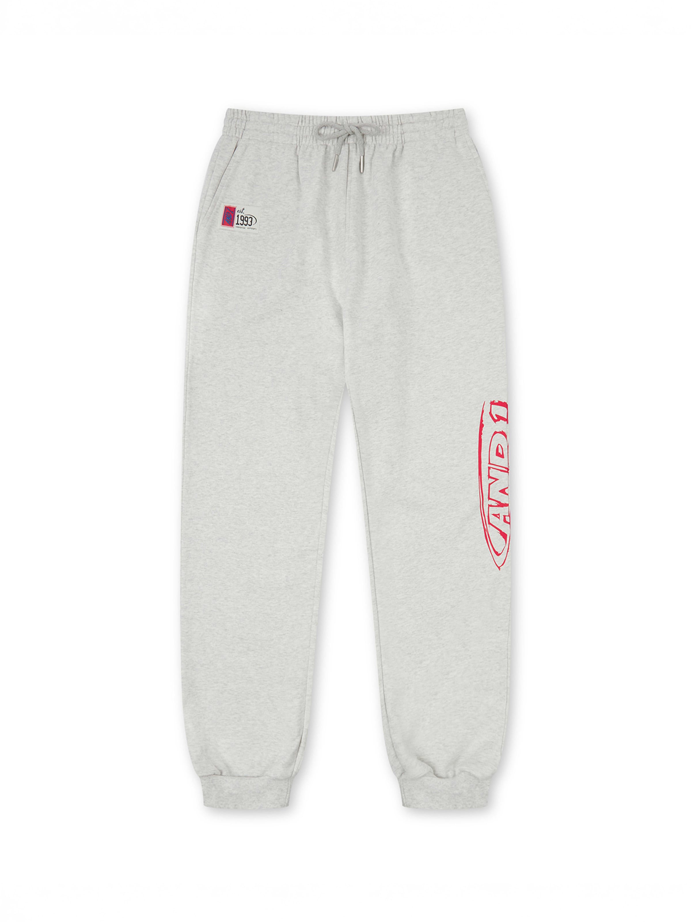 AND1 Tapered Λειτουργικό παντελόνι σε γκρι: μπροστά