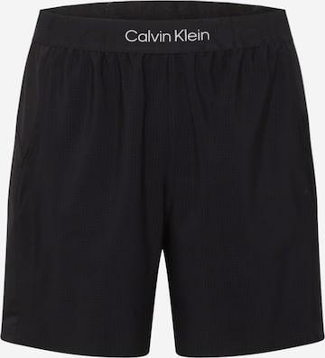 Calvin Klein Performance - Pantalón deportivo en negro: frente