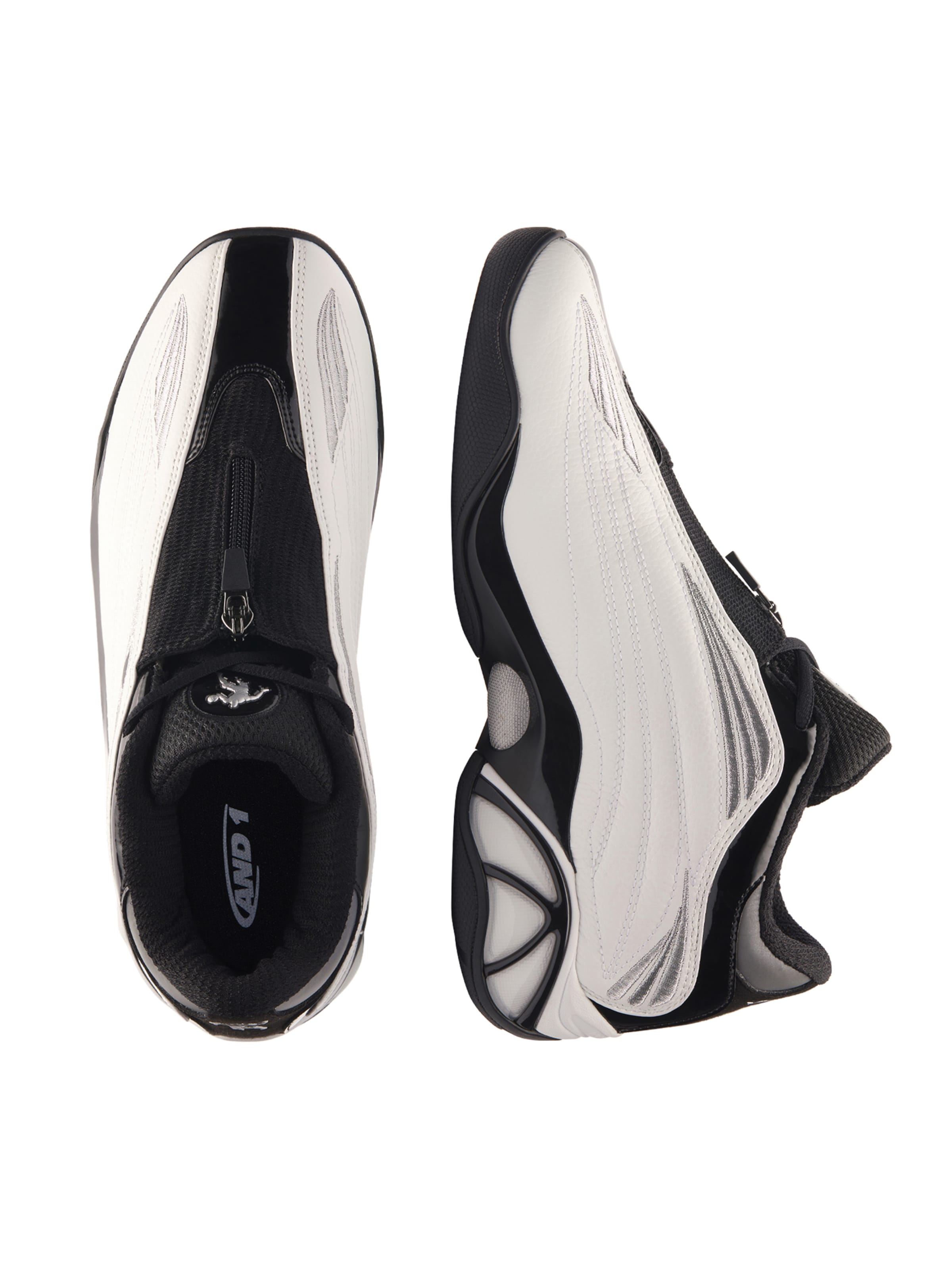 AND1 Ниски маратонки 'Mad Game Pro' в бяло