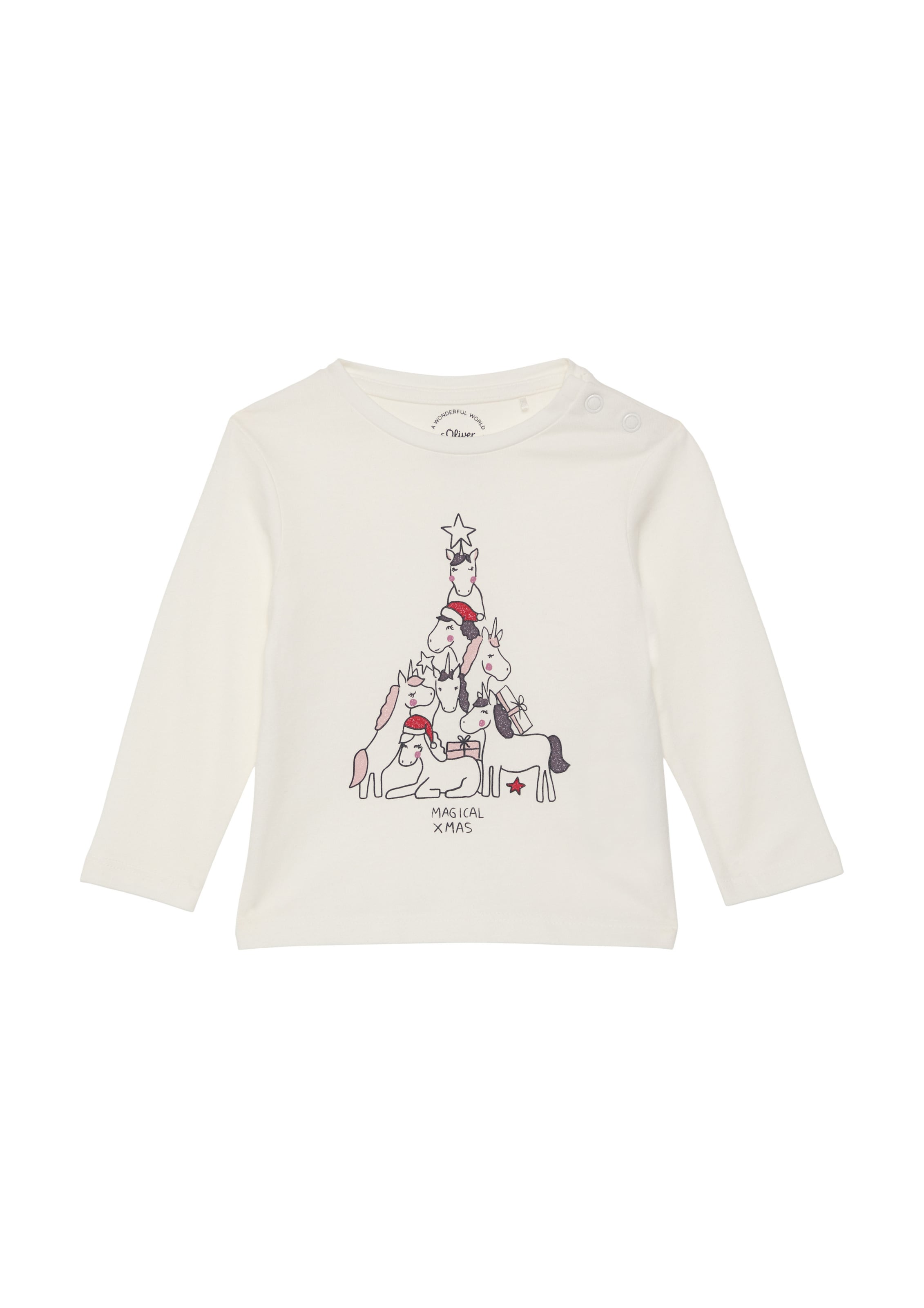 T-Shirt s.Oliver en beige : devant