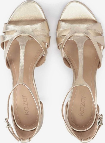 Kazar Strap sandal in Gold