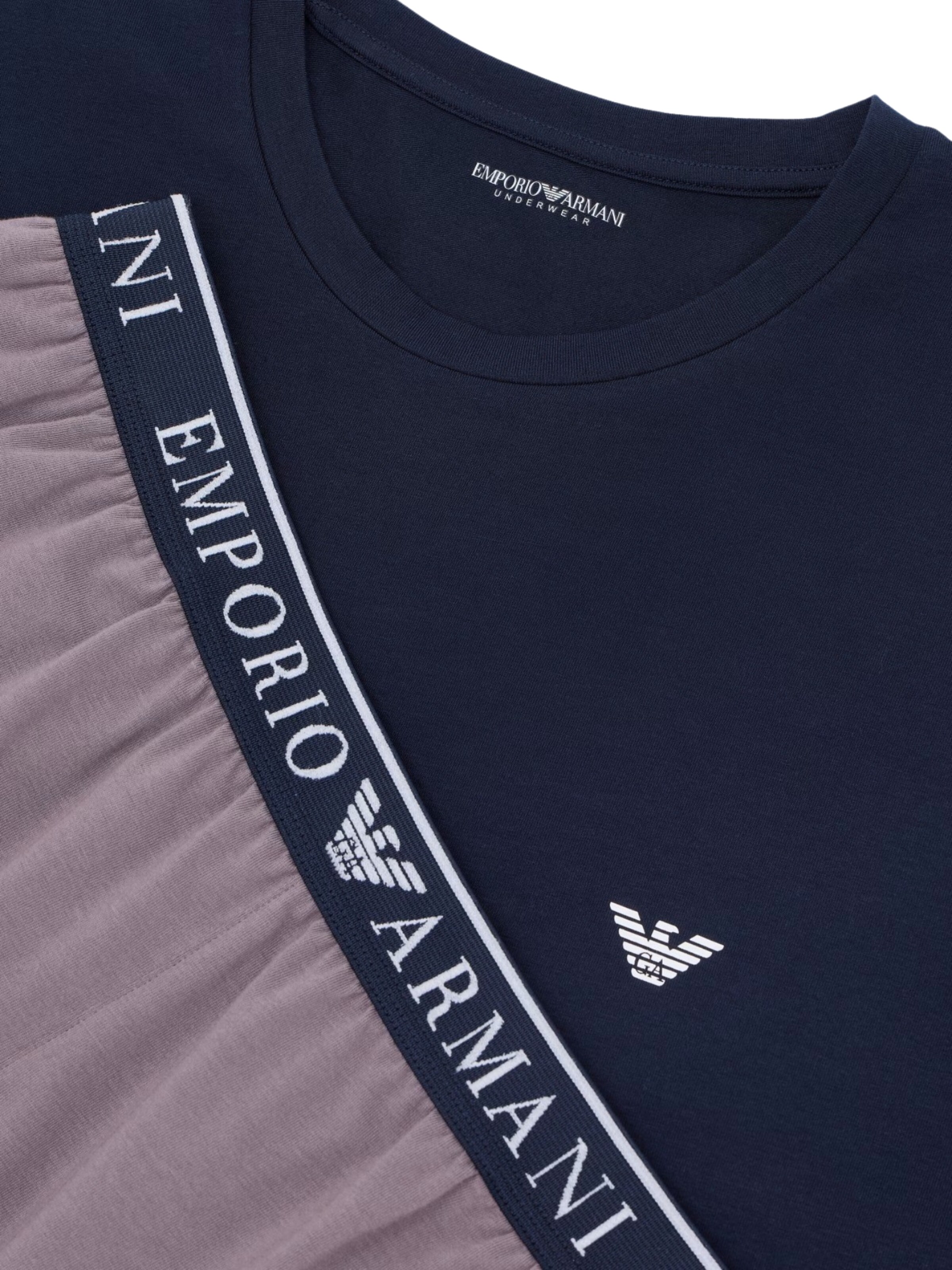 Pigiama corto di Emporio Armani in blu