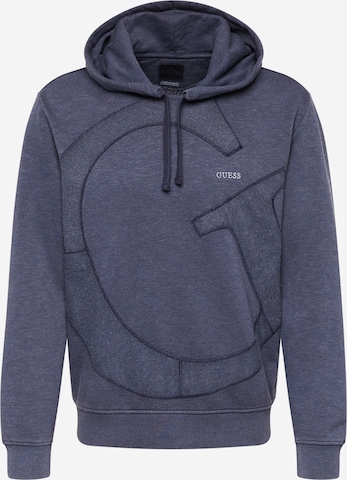 GUESS Sweatshirt 'TIMUR' in Blue: front