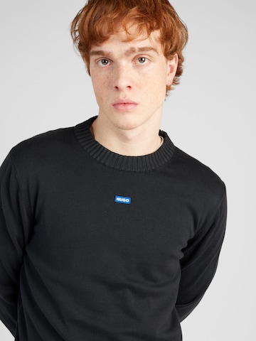 HUGO Blue - Pullover 'San Cosmo' em preto