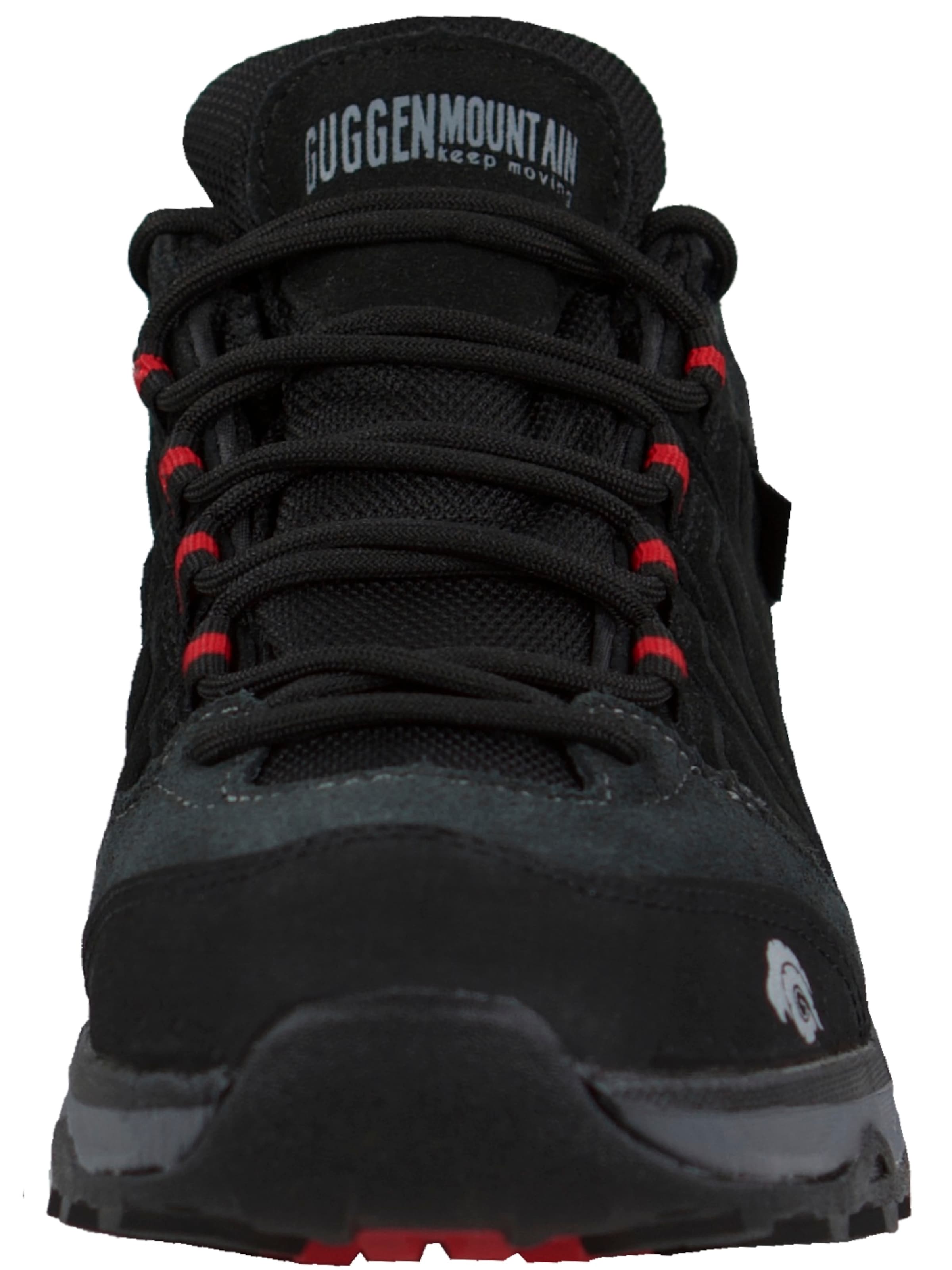 Guggen Mountain Sportlicher Schnürschuh in Schwarz