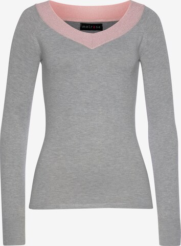 MELROSE Sweater in Grey: front