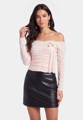 Chemisier faina en rose : devant