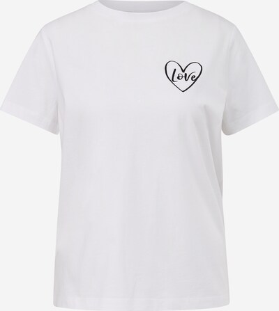 comma casual identity T-shirt en noir / blanc, Vue avec produit