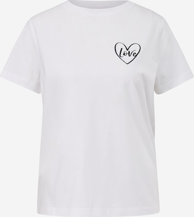 comma casual identity T-shirt i svart / vit, Produktvy