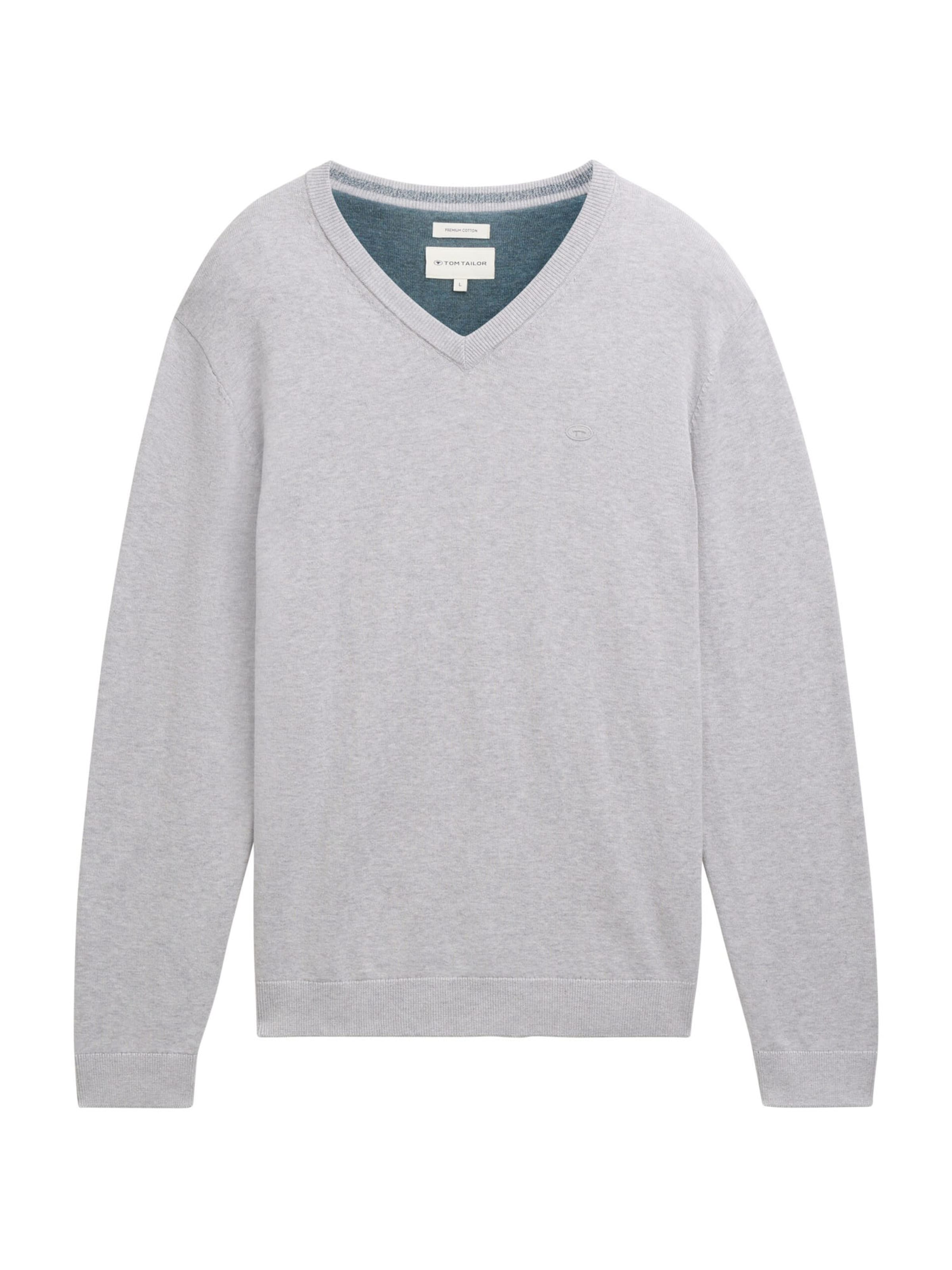 TOM TAILOR Sweter w kolorze szary: przód