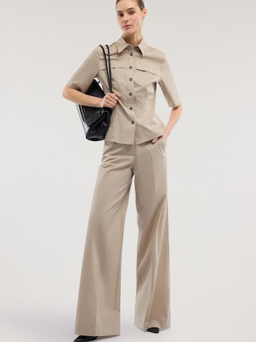 Trussardi Wide leg Pants in Beige: front