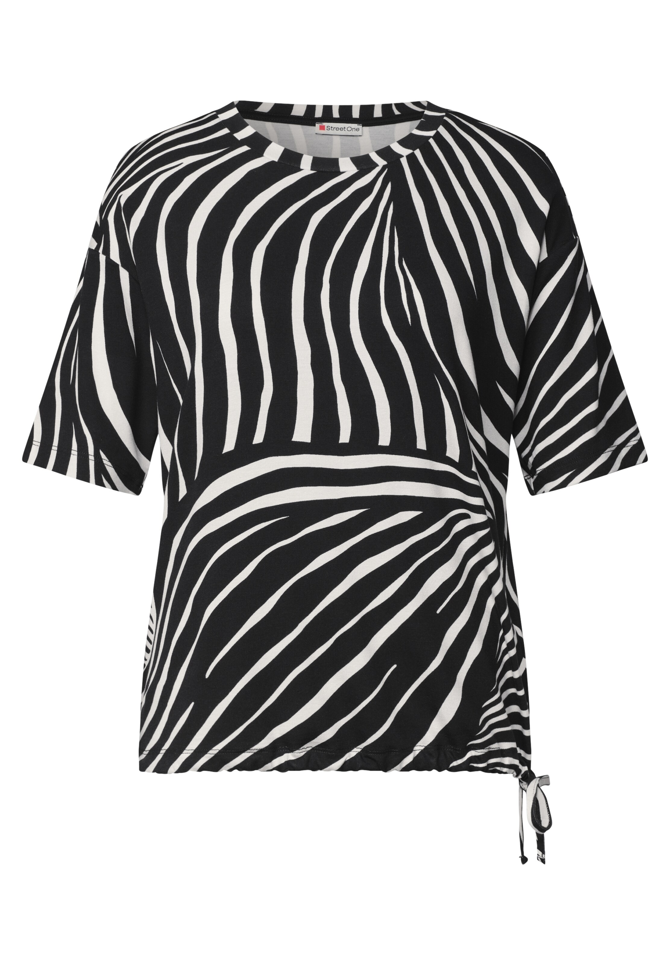 STREET ONE T-Shirt in Schwarz: Vorderseite