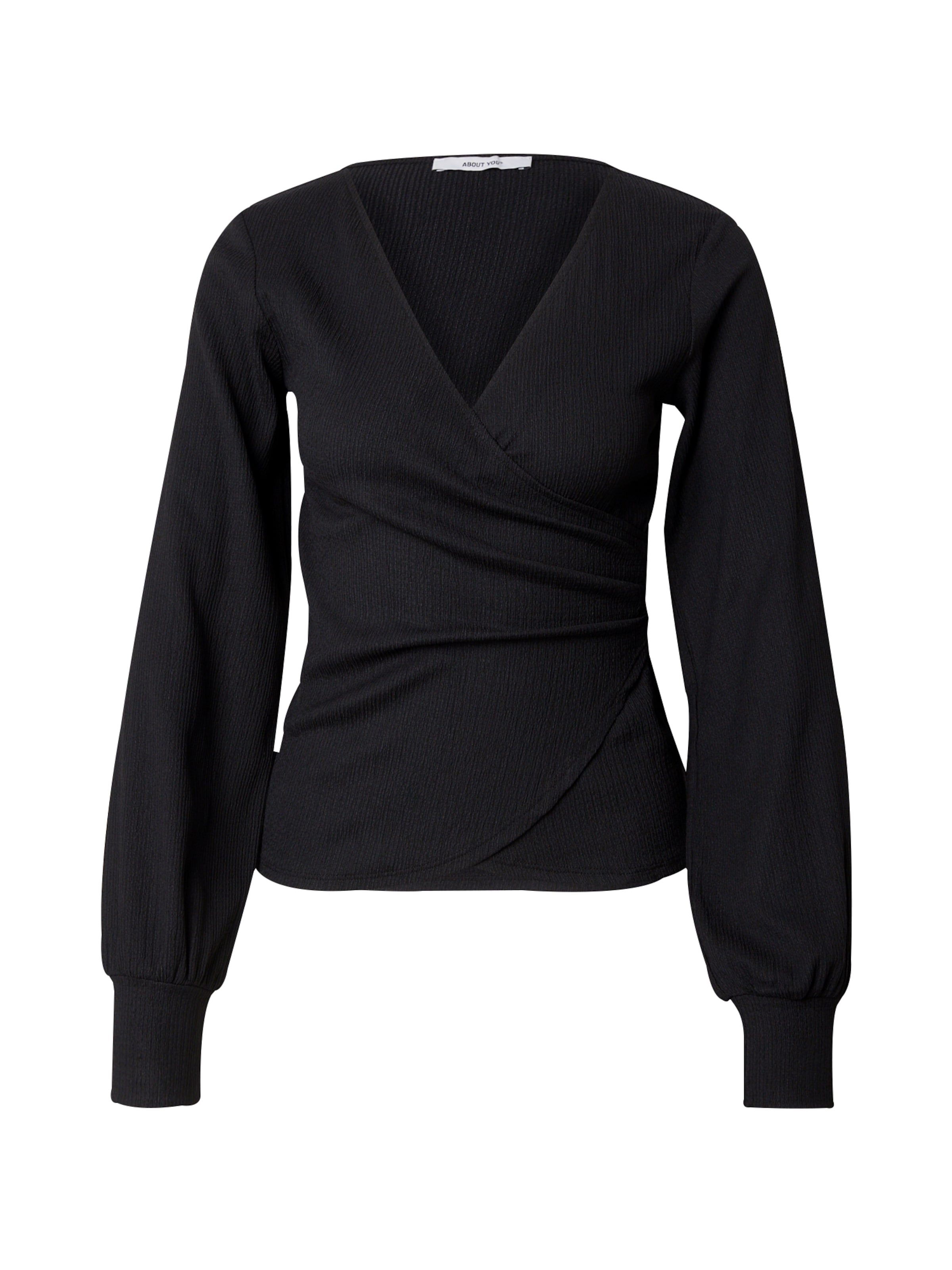 melns ABOUT YOU T-Krekls 'Fee': no priekšpuses