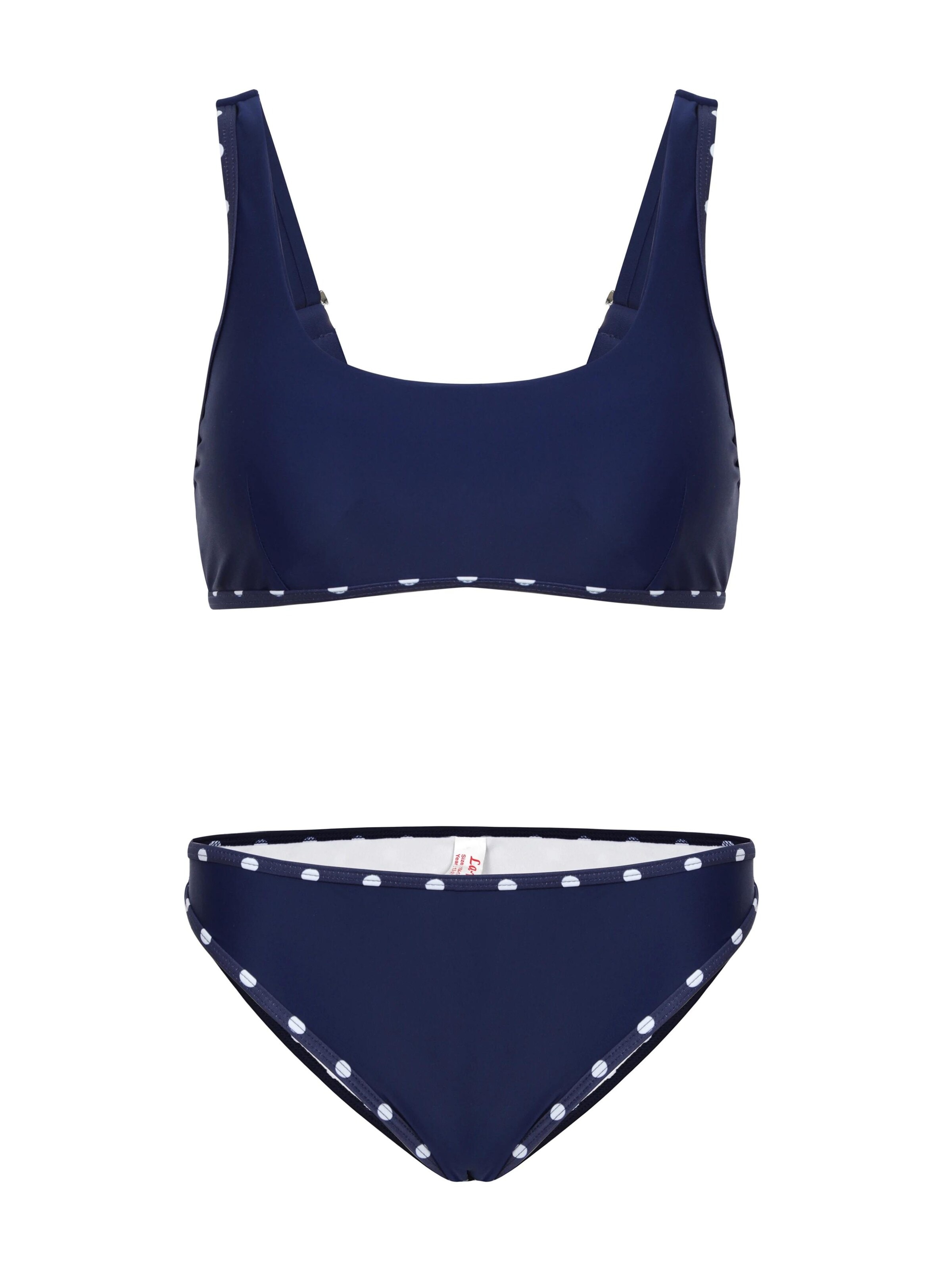La V Bikini 'Bikini Mallorca' in Blauw: voorkant