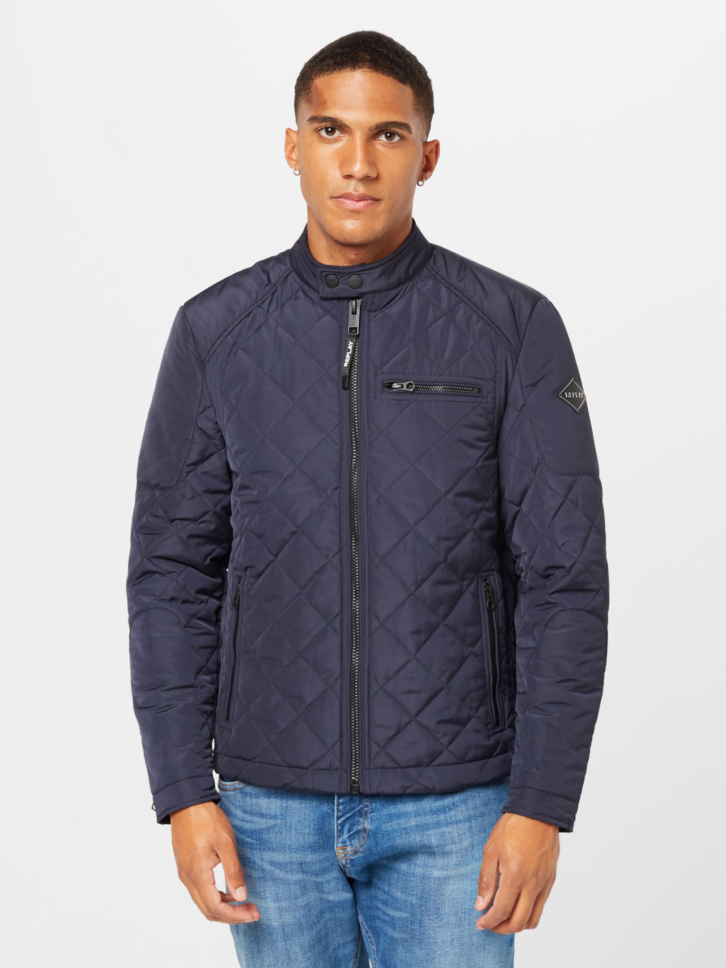 REPLAY Between Season Jacket in Navy ABOUT YOU