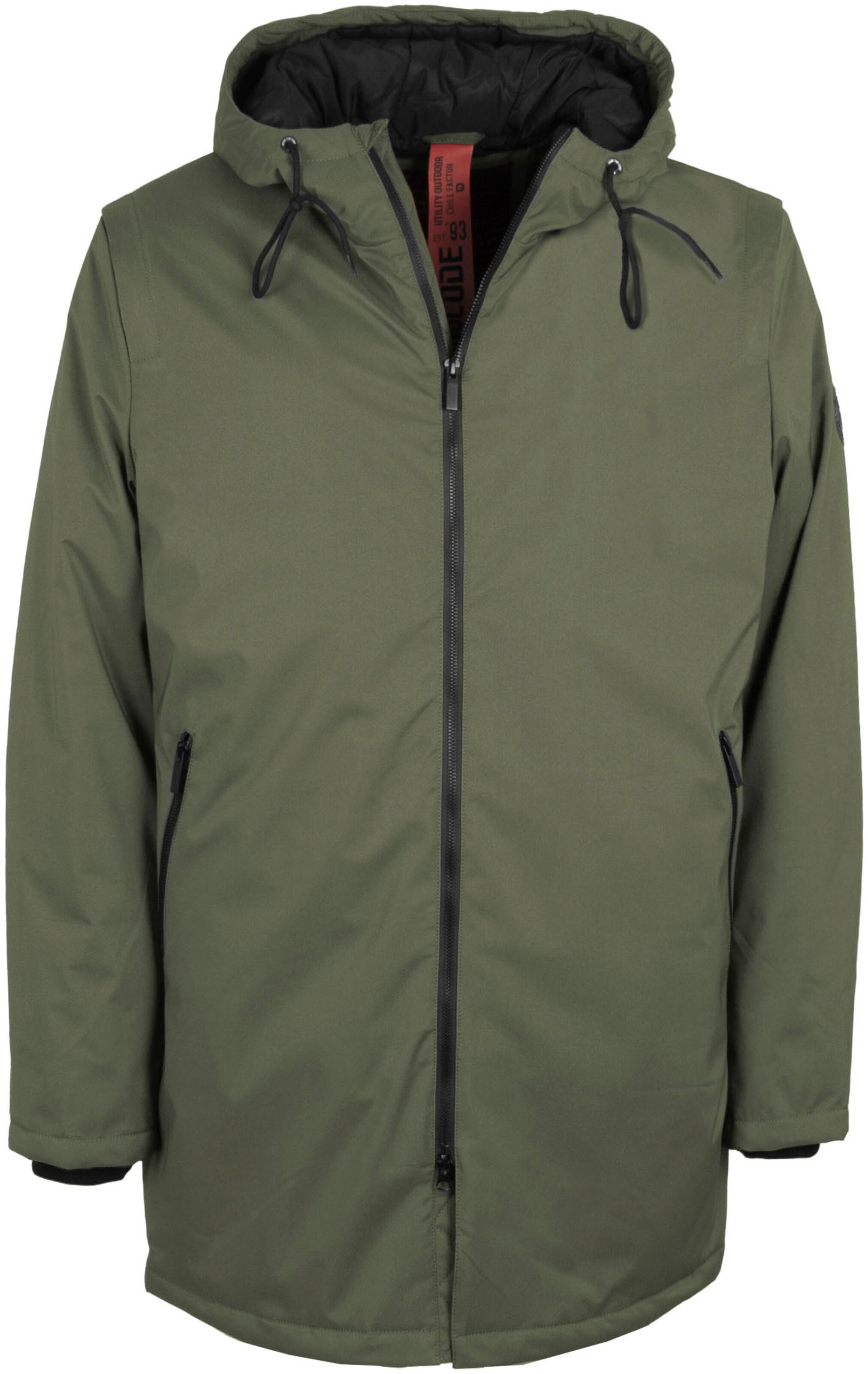 INDICODE JEANS Winter Jacket in Green: front