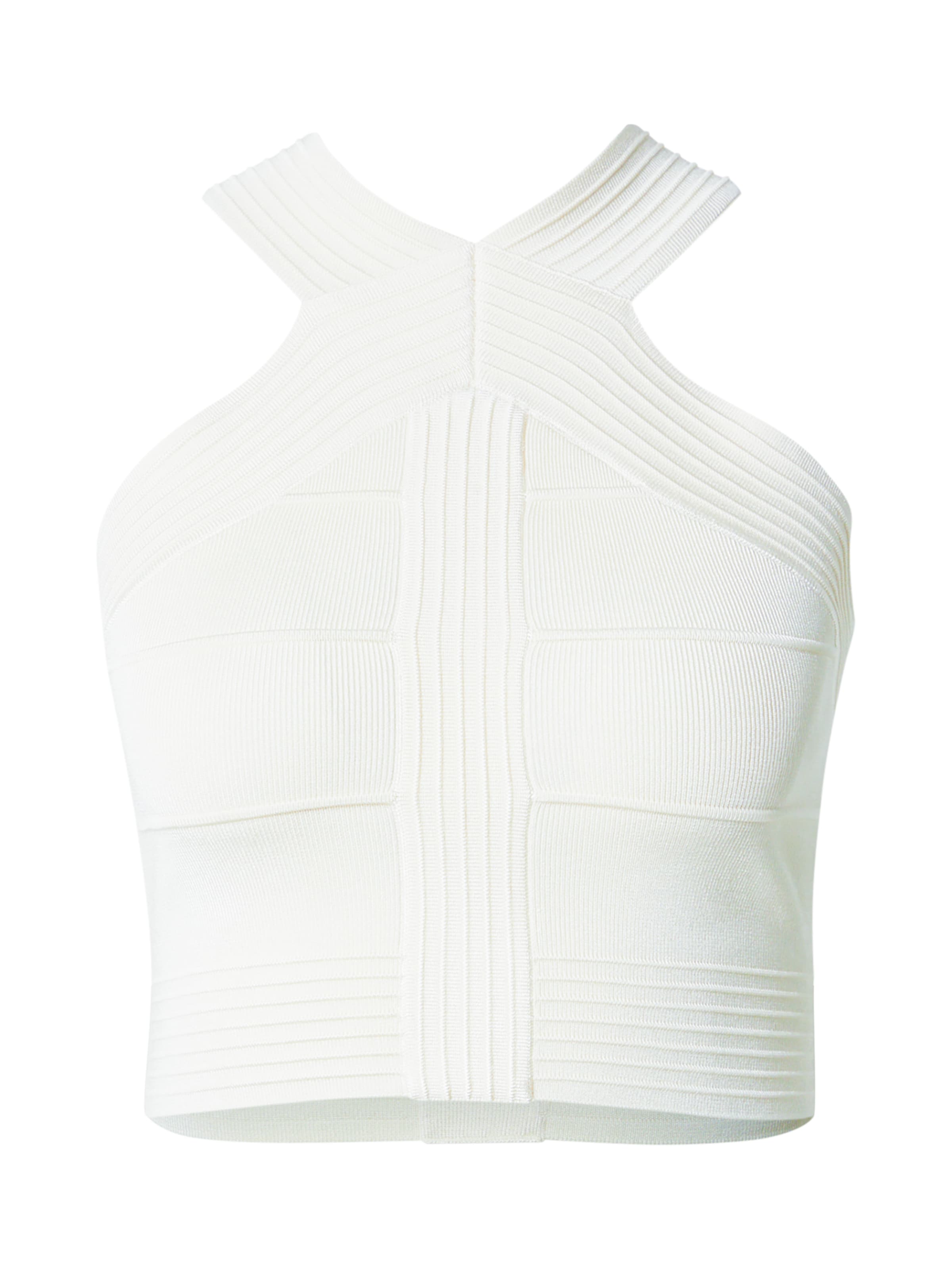 GUESS Vyšívaný top 'Mirage' - Biela: predná strana