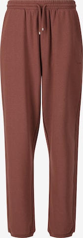 NOU Loose fit Workout Pants 'Vacay' in Brown: front