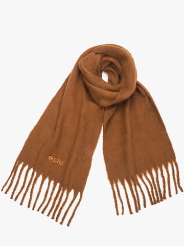 Estro Schal '22' in Braun: Vorderseite
