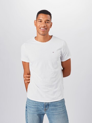 T-Shirt 'Jaspe' Tommy Jeans en blanc : devant