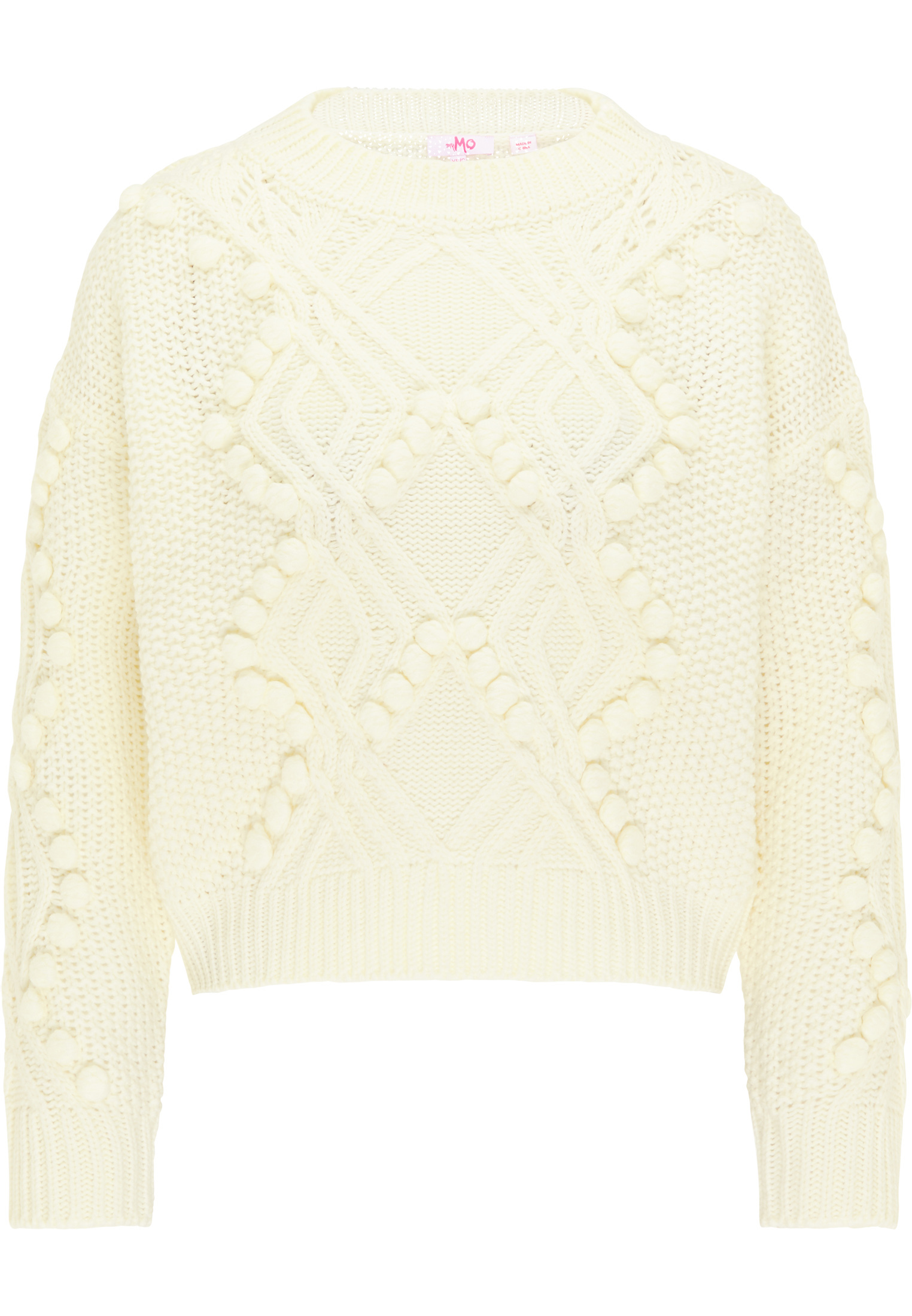 kLUNh Odzież MYMO Sweter w kolorze Pełnobiałym 