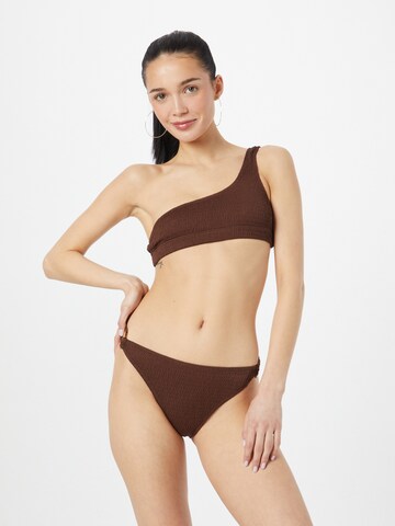 Nasty Gal Dół bikini w kolorze brązowy