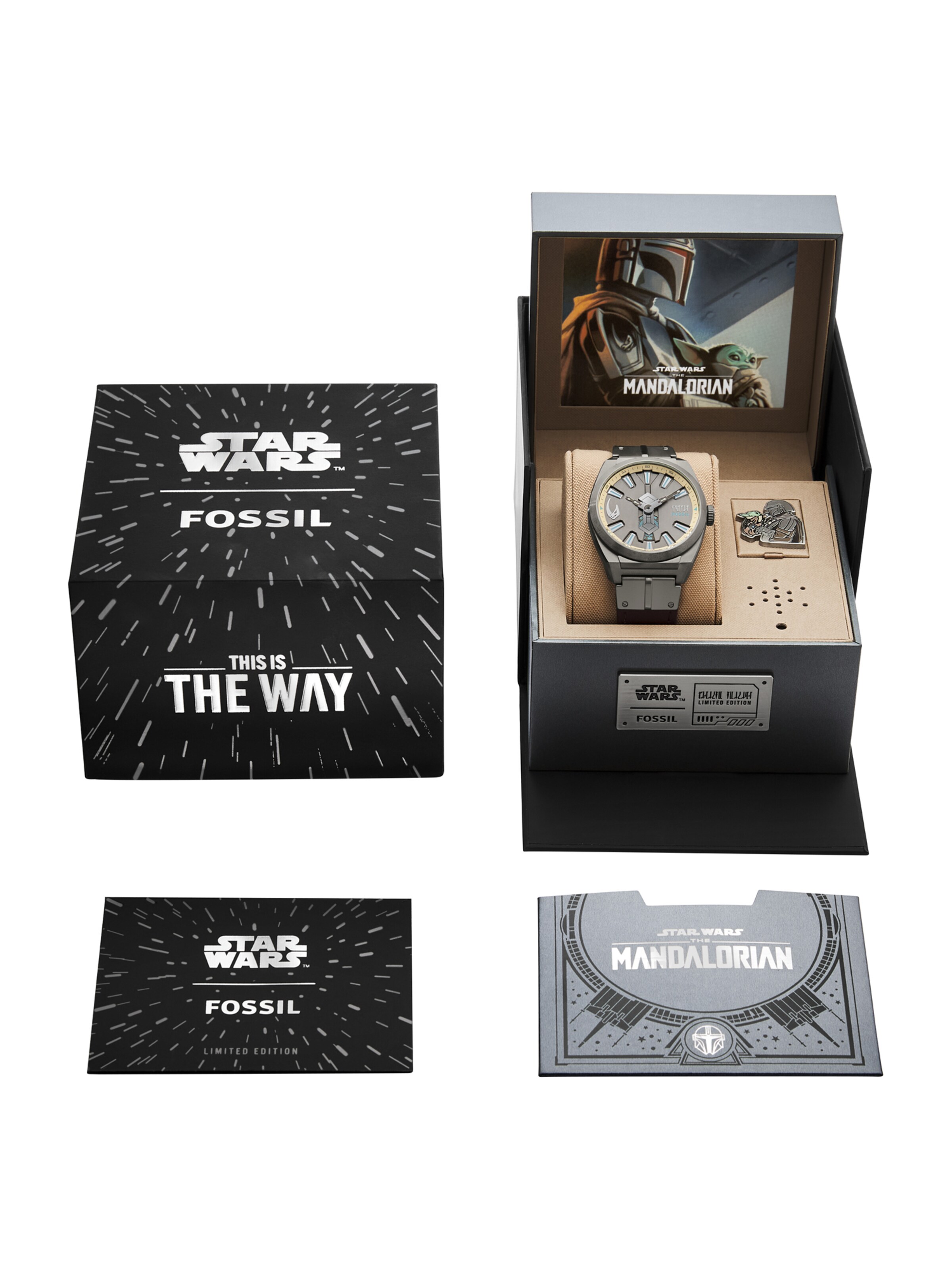 FOSSIL - Reloj analógico 'EVERETT MANDALORIAN' en marrón