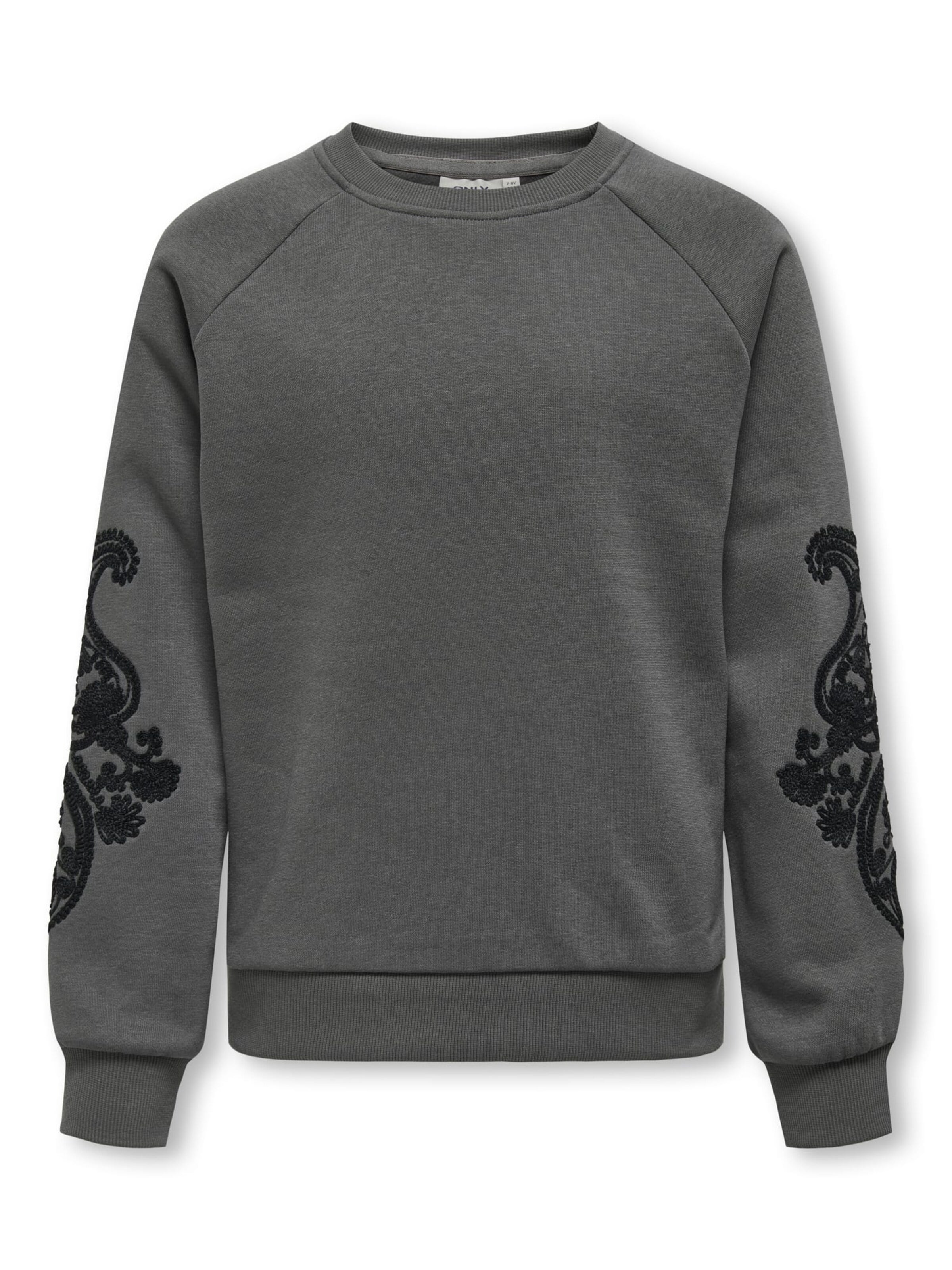 ONLY Sweatshirt 'Easton' in Grey: front