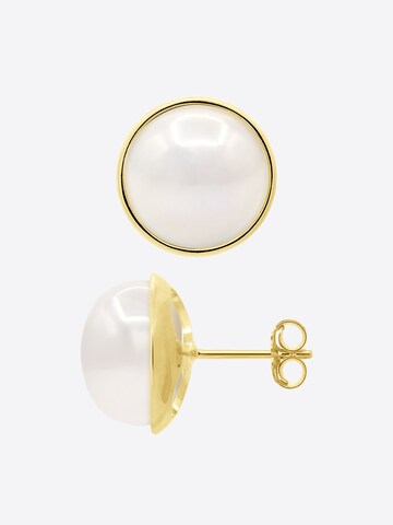 Boucles d'oreilles 'VAISEAU' Ateliers Saint Germain en jaune : devant