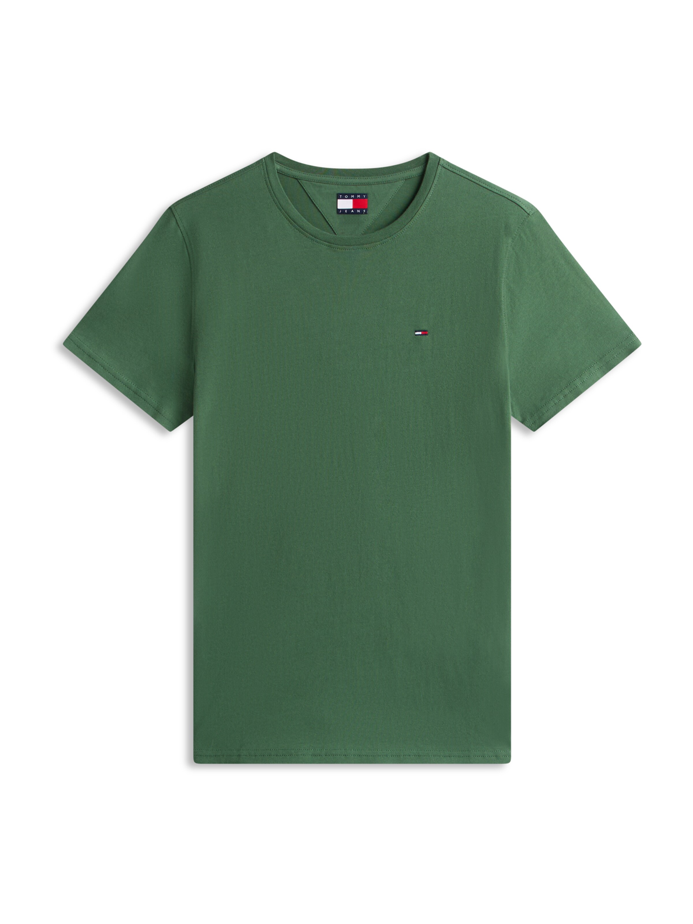 Tommy Jeans Shirt in Groen: voorkant