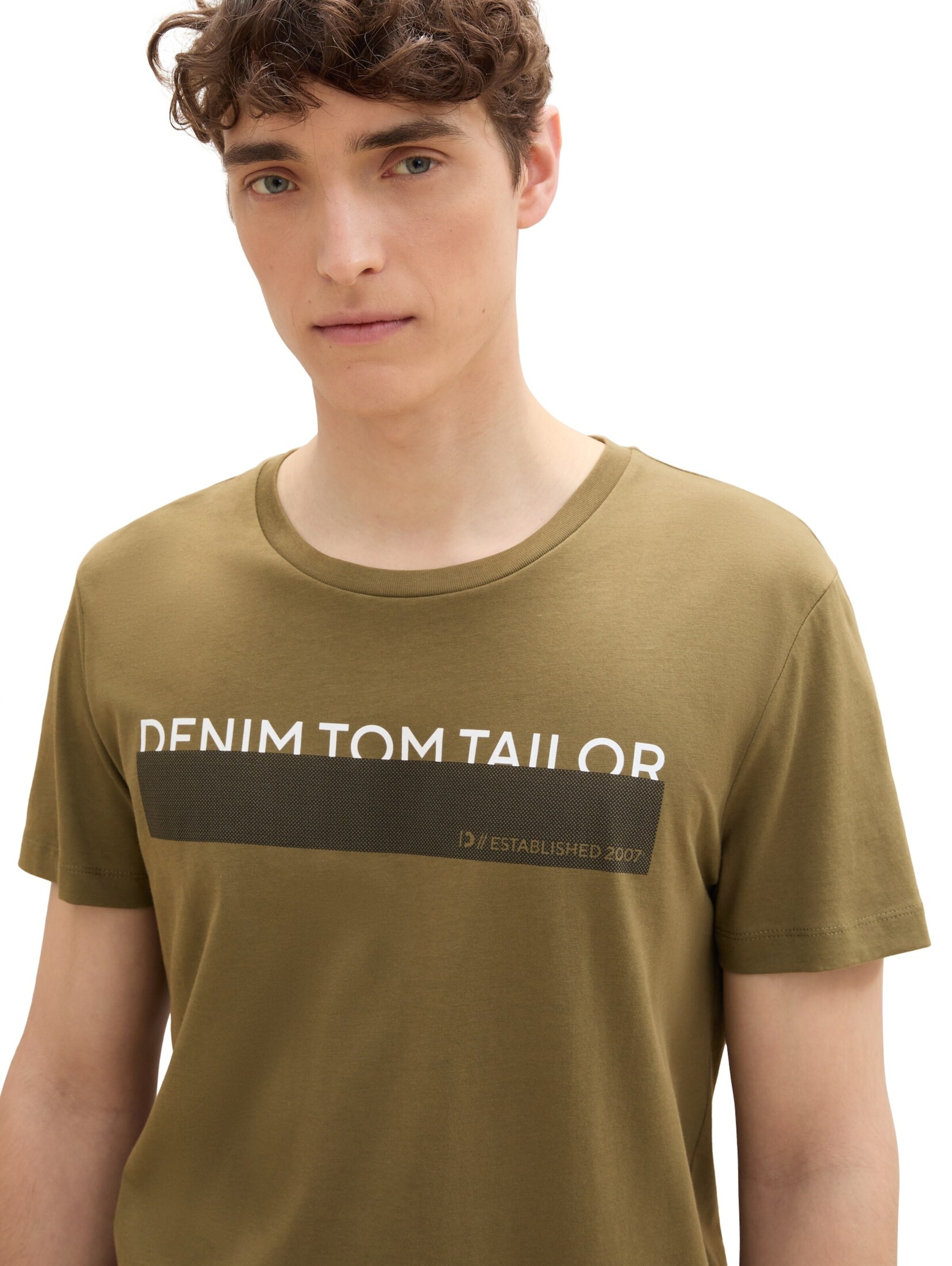 TOM TAILOR DENIM Tričko - Modrá