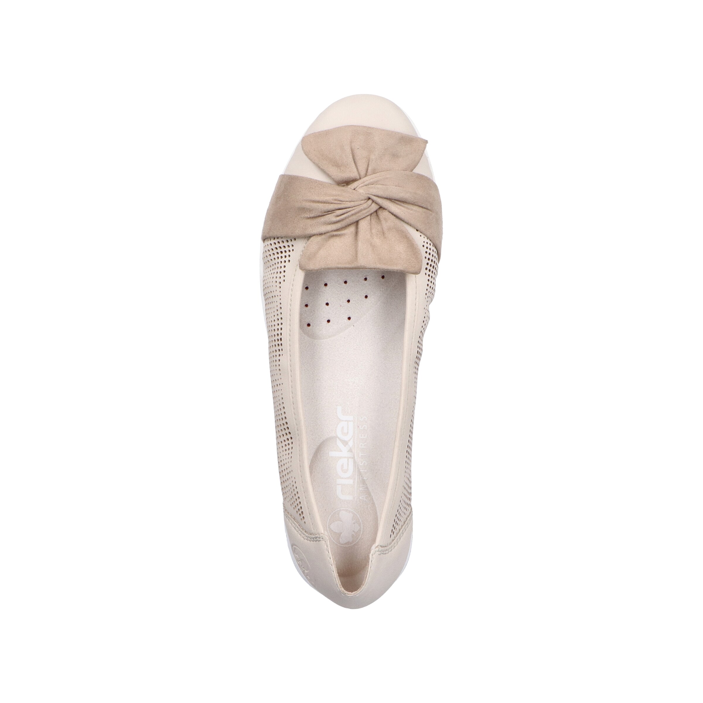 Rieker Ballet Flats with Strap ' L3066 ' in Beige