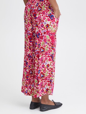 ICHI Wide Leg Hose 'IHMarrakech' in Rot