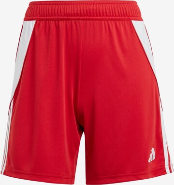 ADIDAS PERFORMANCE Regular Workout Pants 'Tiro 24' in Red: front