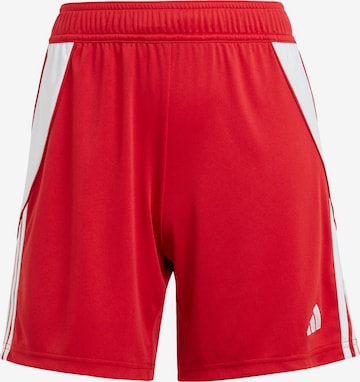 Regular Pantalon de sport 'Tiro 24' ADIDAS PERFORMANCE en rouge : devant