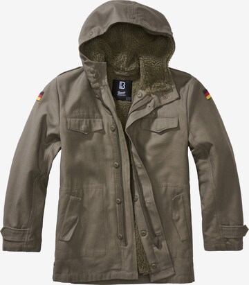 Brandit Between-Season Jacket in Green: front