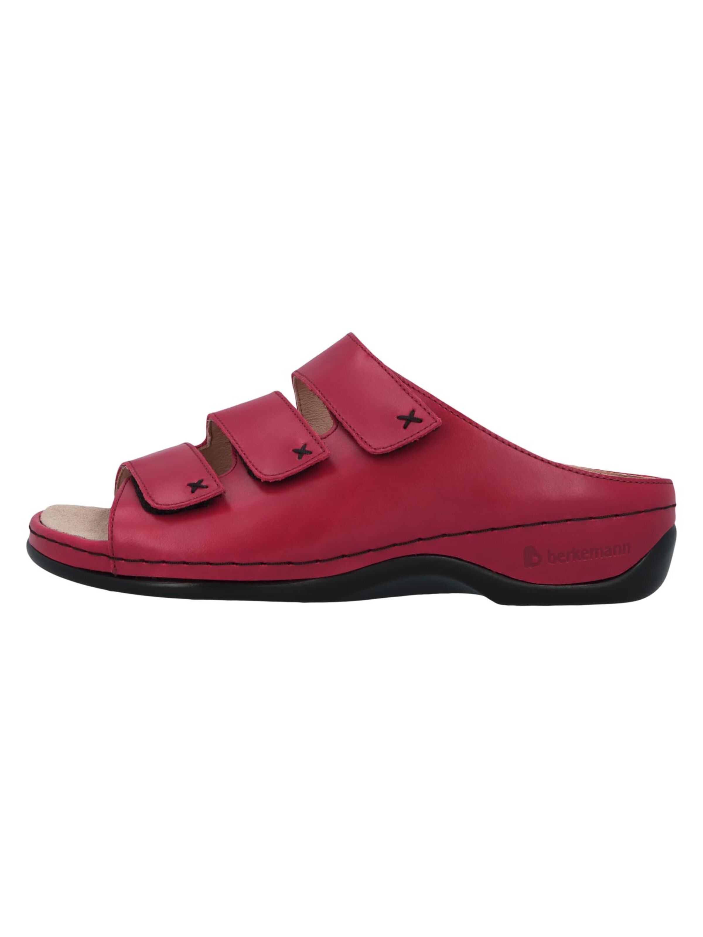 BERKEMANN Mules 'Franziska' in Red: front