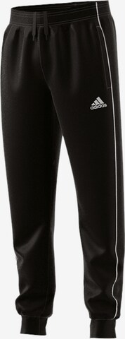 Effilé Pantalon de sport 'Core 18' ADIDAS PERFORMANCE en noir