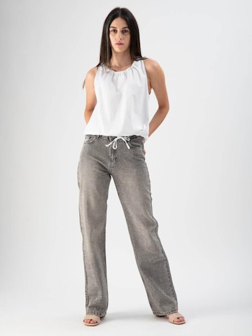 MND Topp 'Popeline' i vit