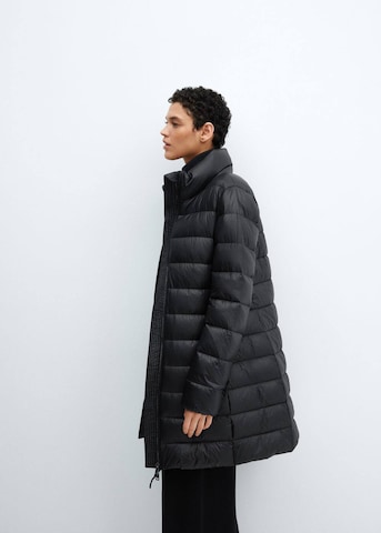 MANGO Zimná bunda - Čierna